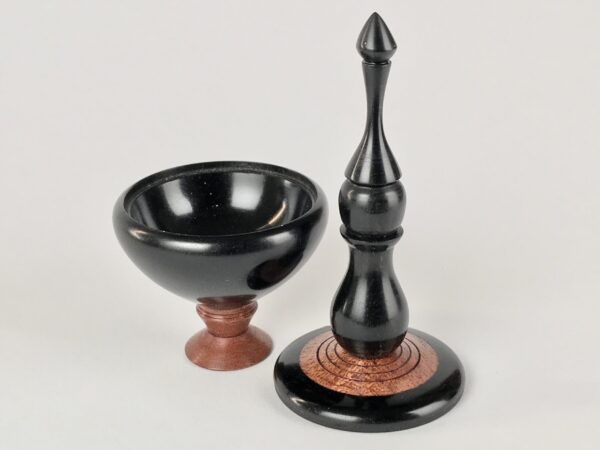 Ebony & Bubinga wood ring box